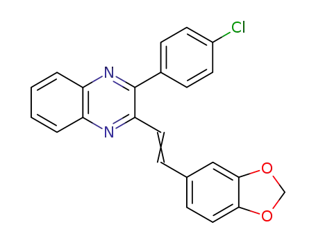 2-(2-benzo[1,3]dioxol-5-yl-vinyl)-3-(4-chloro-phenyl)-quinoxaline