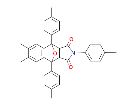 6,7-dimethyl-2,4,9-tri-<i>p</i>-tolyl-3a,4,9,9a-tetrahydro-4,9-epioxido-benzo[<i>f</i>]isoindole-1,3-dione