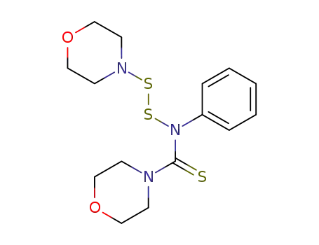 Molecular Structure of 36930-74-2 (morpholine-4-carbothioic acid <i>N</i>-morpholin-4-yldisulfanyl-anilide)