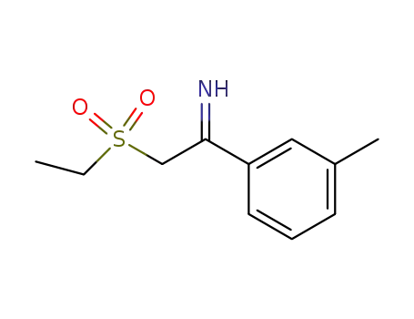 Molecular Structure of 69143-32-4 (2-ethanesulfonyl-1-<i>m</i>-tolyl-ethylideneamine)