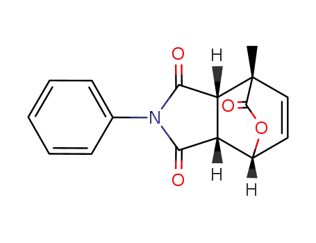 7-methyl-2-phenyl-(3a<i>t</i>,7a<i>t</i>)-tetrahydro-4<i>r</i>,7<i>c</i>-etheno-pyrano[3,4-<i>c</i>]pyrrole-1,3,6-trione