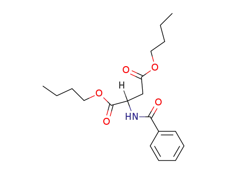 Molecular Structure of 102021-78-3 (<i>N</i>-benzoyl-DL-aspartic acid dibutyl ester)