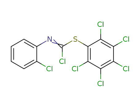 2-Chlor-phenylimino-kohlensaeure-thiopentachlor-phenylester-chlorid