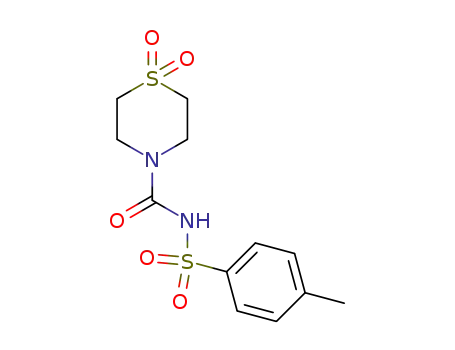 4-Thiomorpholinecarboxamide, N-[(4-methylphenyl)sulfonyl]-, 1,1-dioxide