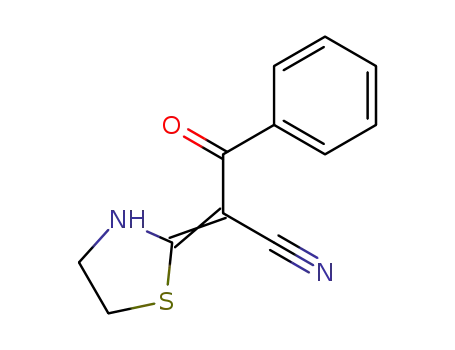 Molecular Structure of 64446-13-5 (Benzenepropanenitrile, b-oxo-a-2-thiazolidinylidene-)