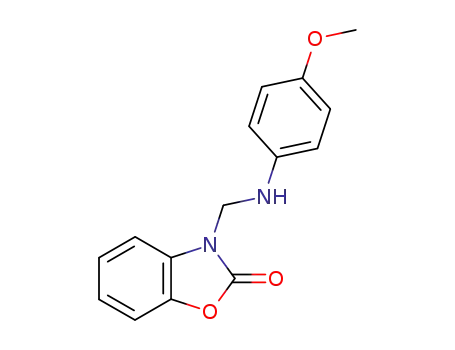 3-(4-methoxy-anilinomethyl)-3<i>H</i>-benzooxazol-2-one
