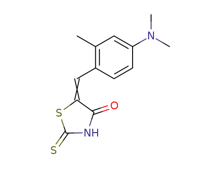 Molecular Structure of 22269-56-3 (5-(4-dimethylamino-2-methyl-benzylidene)-2-thioxo-thiazolidin-4-one)