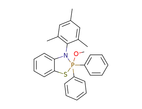 2-methoxy-2,2-diphenyl-3-(2,4,6-trimethyl-phenyl)-2,3-dihydro-2λ<sup>5</sup>-benzo[1,3,2]thiazaphosphole
