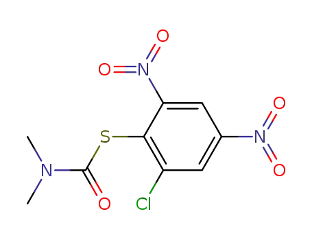 Molecular Structure of 17467-79-7 (N<sub>.</sub>N-Dimethylthiocarbamidsaeure-S-(2-chlor-4.6-dinitro-phenylester))