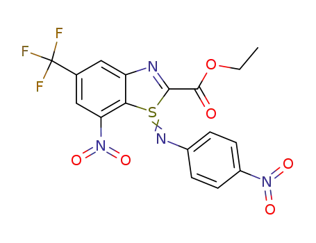 7-nitro-1-(4-nitro-phenylimino)-5-trifluoromethyl-1<i>H</i>-1λ<sup>4</sup>-benzothiazole-2-carboxylic acid ethyl ester