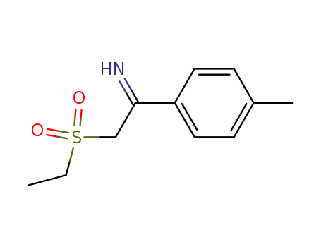 Molecular Structure of 69143-33-5 (2-ethanesulfonyl-1-<i>p</i>-tolyl-ethylideneamine)