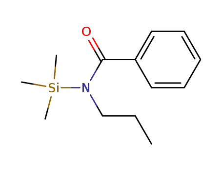 Molecular Structure of 72805-04-0 (N-Propyl-N-trimethylsilyl-benzamid)