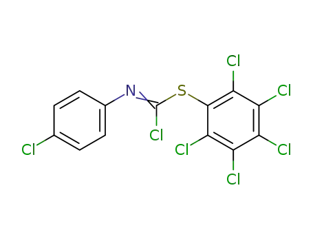 Molecular Structure of 96313-70-1 (4-Chlor-phenylimino-kohlensaeure-thiopentachlorphenylester-chlorid)