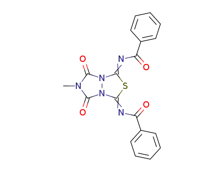 1,3-bis-benzoylimino-6-methyl-[1,2,4]triazolo[1,2-<i>c</i>][1,3,4]thiadiazole-5,7-dione
