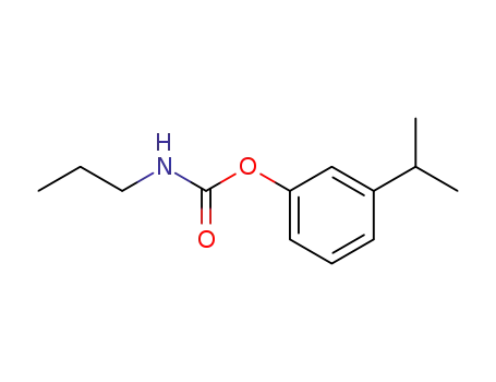Molecular Structure of 60309-18-4 (Carbamic acid, propyl-, 3-(1-methylethyl)phenyl ester)