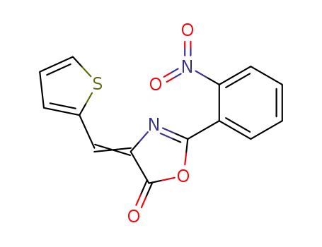 2-(2-nitro-phenyl)-4-thiophen-2-ylmethylene-4<i>H</i>-oxazol-5-one