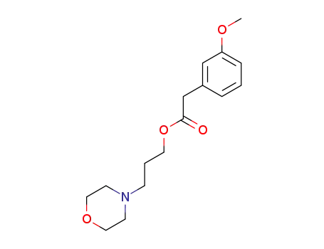 Molecular Structure of 47170-31-0 ((3-methoxy-phenyl)-acetic acid 3-morpholin-4-yl-propyl ester)