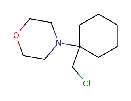 Molecular Structure of 91354-71-1 (4-(1-chloromethyl-cyclohexyl)-morpholine)