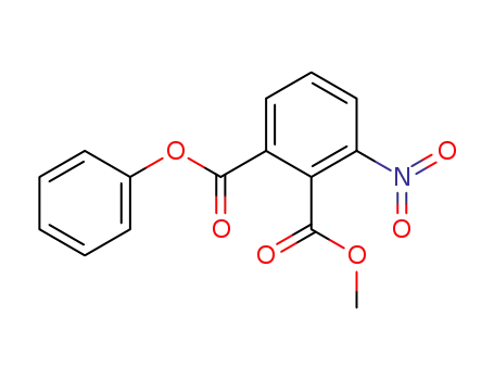 Molecular Structure of 63196-24-7 (3-nitro-phthalic acid-2-methyl ester-1-phenyl ester)