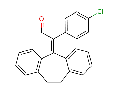 Molecular Structure of 42866-55-7 ((4-Chloro-phenyl)-(10,11-dihydro-dibenzo[a,d]cyclohepten-5-ylidene)-acetaldehyde)