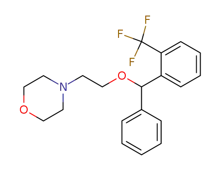 Molecular Structure of 2920-53-8 (4-[2-(2-trifluoromethyl-benzhydryloxy)-ethyl]-morpholine)