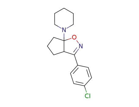 3-(4-chloro-phenyl)-6a-piperidin-1-yl-4,5,6,6a-tetrahydro-3a<i>H</i>-cyclopenta[<i>d</i>]isoxazole