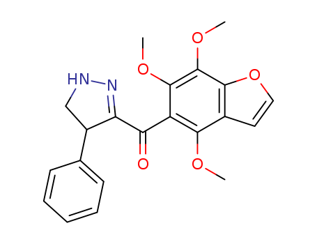 Methanone,  (4,5-dihydro-4-phenyl-1H-pyrazol-3-yl)(4,6,7-trimethoxy-5-benzofuranyl)-