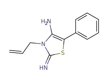 3-allyl-4-amino-5-phenyl-3<i>H</i>-thiazol-2-ylideneamine