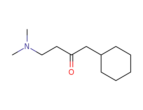 Molecular Structure of 100247-12-9 (1-cyclohexyl-4-dimethylamino-butan-2-one)