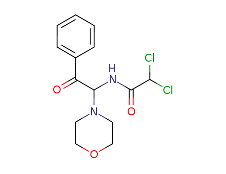 Molecular Structure of 72721-61-0 (2-(2,2-dichloro-acetylamino)-2-morpholin-4-yl-1-phenyl-ethanone)