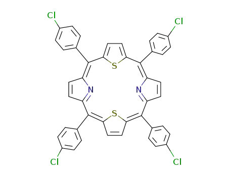 2,4,6,8-tetrakis-(4-chloro-phenyl)-1,5(2,5)-dipyrrola-3,7(2,5)-dithiophena-cyclooctaphane-1<sup>(2)</sup>,4,6,7<sup>(8)</sup>-tetraene