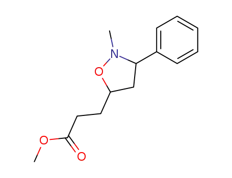 3-(2-methyl-3-phenyl-isoxazolidin-5-yl)-propionic acid methyl ester