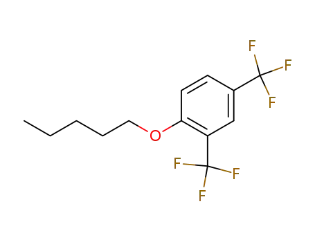 Molecular Structure of 6257-09-6 (4-Pentyloxy-1,3-bis-trifluormethyl-benzol)