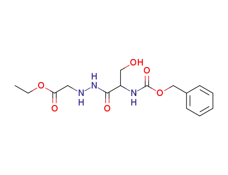 Benzyloxycarbonyl-(+/-)-seryl-hydrazino-essigsaeure-ethylester