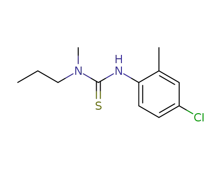 Molecular Structure of 52317-38-1 (1-n-propyl-1-methyl-3-(2-methyl-4-chlorophenyl)-thiourea)