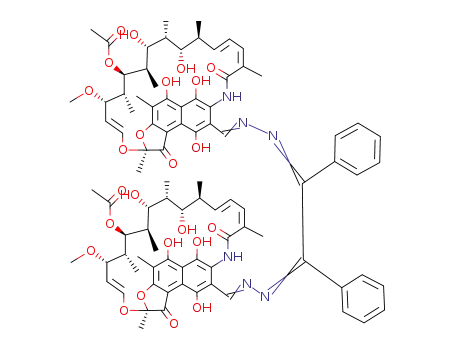 Rifamycin,3,3'-[(1,2-diphenyl-1,2- ethanediylidene)bis(azinomethylidyne)]bis- 