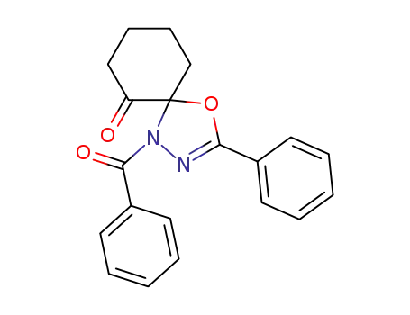 1-benzoyl-3-phenyl-4-oxa-1,2-diaza-spiro[4.5]dec-2-en-6-one