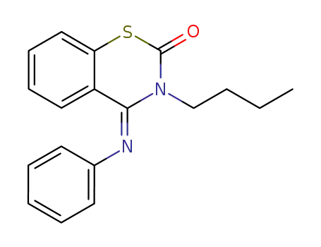 3-butyl-4-(<i>E</i>)-phenylimino-3,4-dihydro-benzo[<i>e</i>][1,3]thiazin-2-one