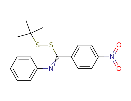 Molecular Structure of 25309-96-0 (tert-Butyl-<4-nitro-α-phenylimino-benzyl>-disulfid)