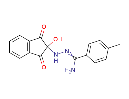 Molecular Structure of 19375-73-6 (N<sup>1</sup>-<2-Hydroxy-1,3-dioxo-indanyl-(2)>-p-toluylsaeure-amidrazon)