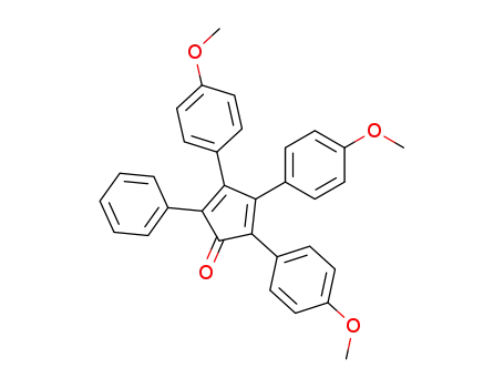 5-Phenyl-2,3,4-tris-(p-anisyl)-(α,β,β')-cyclopentadien-(2,4)-on-(1)