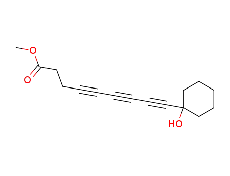 9-<1-Hydroxy-cyclohexyl>-nona-4.6.8-triinsaeure-methylester