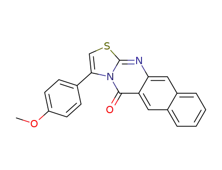 3-(4-methoxy-phenyl)-benzo[<i>g</i>]thiazolo[2,3-<i>b</i>]quinazolin-5-one