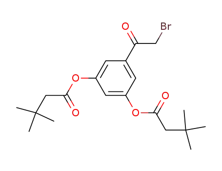 Butanoic acid, 3,3-dimethyl-, 5-(bromoacetyl)-1,3-phenylene ester