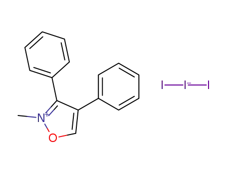 2-methyl-3,4-diphenyl-isoxazolium; triiodide