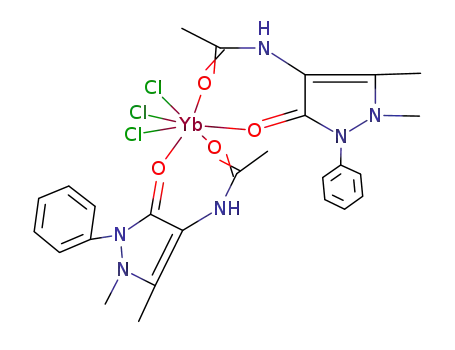 Yb(C<sub>6</sub>H<sub>5</sub>C<sub>3</sub>N<sub>2</sub>(CH<sub>3</sub>)2ONHCOCH<sub>3</sub>)2Cl<sub>3</sub>