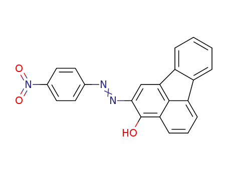 2-<4-Nitro-benzolazo>-3-hydroxy-fluoranthen