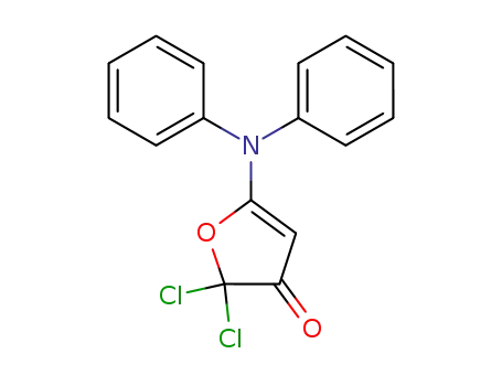 Molecular Structure of 63641-10-1 (3(2H)-Furanone, 2,2-dichloro-5-(diphenylamino)-)