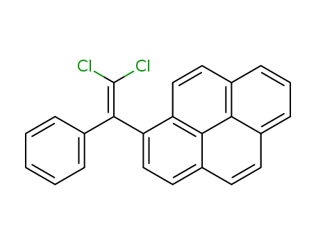 Molecular Structure of 1169-59-1 (1,1-Dichlor-2-phenyl-2-<pyrenyl-(3)>-ethylen)