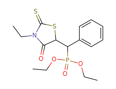 [(3-ethyl-4-oxo-2-thioxo-thiazolidin-5-yl)-phenyl-methyl]-phosphonic acid diethyl ester